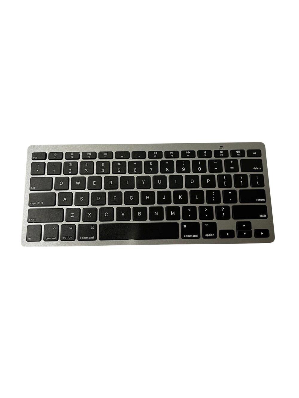 Bluetooth Wireless Keyboard Slim Compact Mac iPad PC Silver Black Portable